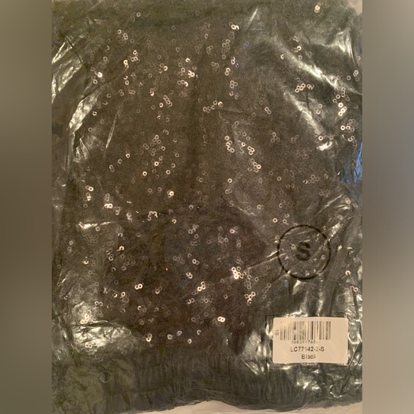 Womans sequin tuxedo jogger pants - Picture 6 of 6